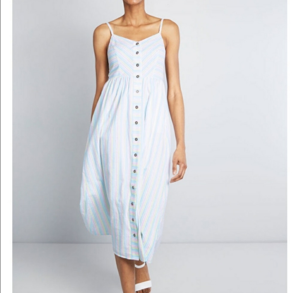 Modcloth Clearly Charismatic Strapless Midi NWT